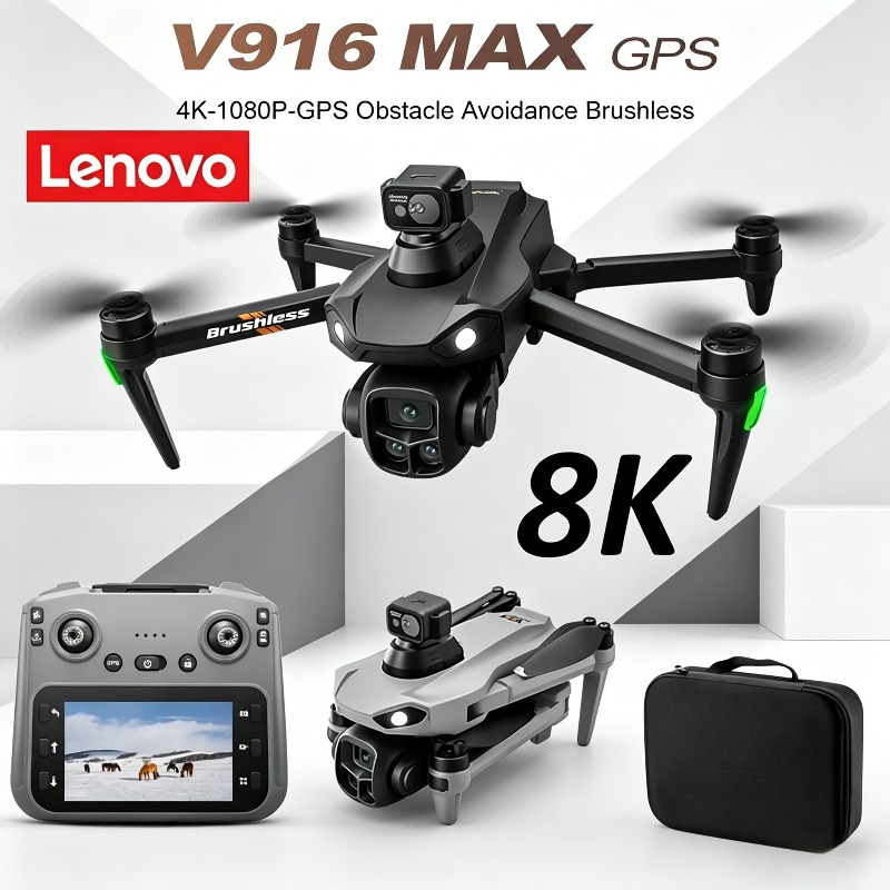 Drone Multispectral - Drone professionnel Lenovo V916MAX 8K HD