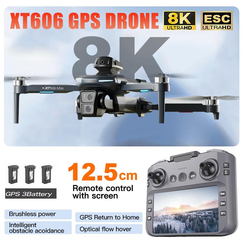 Drone Surveying - Drone XT606 MAX 3 batteries, caméra