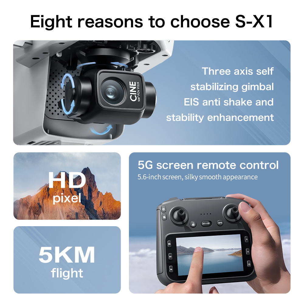 Drone Original S-X1 8K HD Prof - Drone Photogrammetry avis et prix